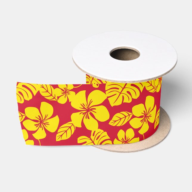 PINK BIKINI (RED/GOLD) SATIN RIBBON (Spool)