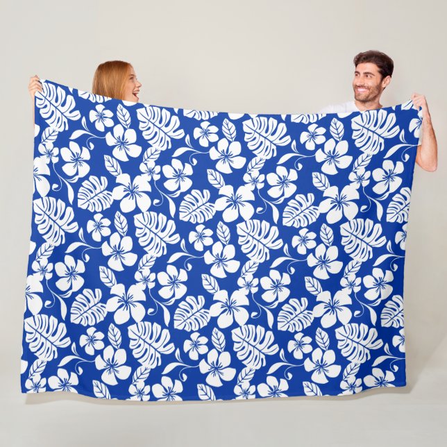 PINK BIKINI (ROYAL BLUE) Fleece Blanket (In Situ)