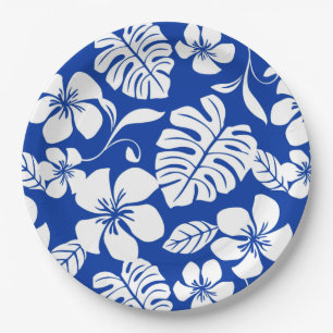 PINK BIKINI (ROYAL BLUE) PAPER PLATE