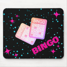 Pink Bingo Mouse Pad