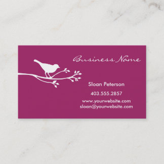 Pink Bird Business Card