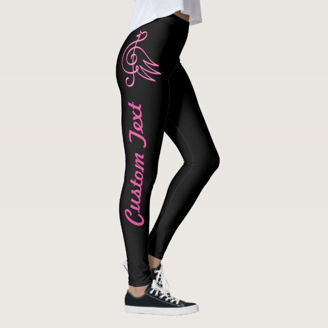 Pink bird music leggings (Right)