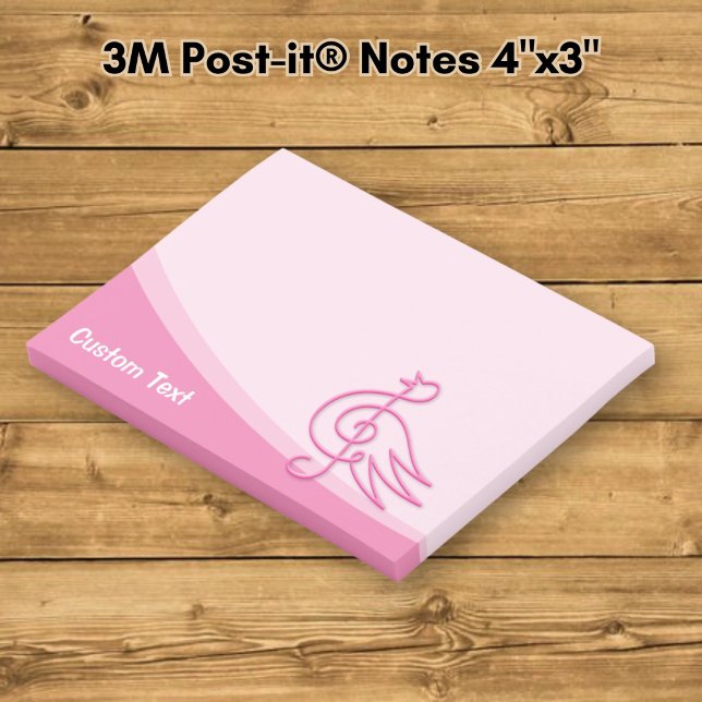 Pink Bird Music Post-it Notes (Creator Uploaded)