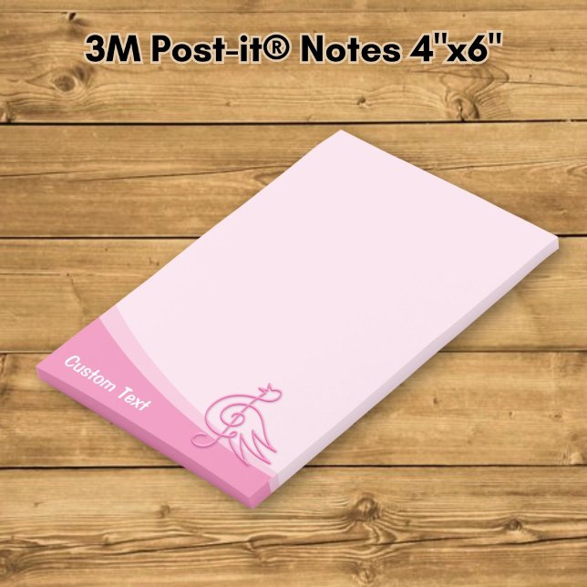 Pink Bird Music Post-it Notes (Creator Uploaded)