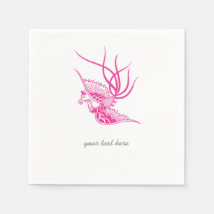 Pink Bird Party Paper Napkin Set