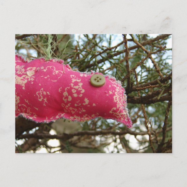 Pink Birdie Postcard (Front)