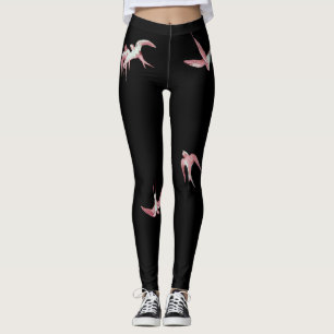 PINK BIRDS LEGGINGS