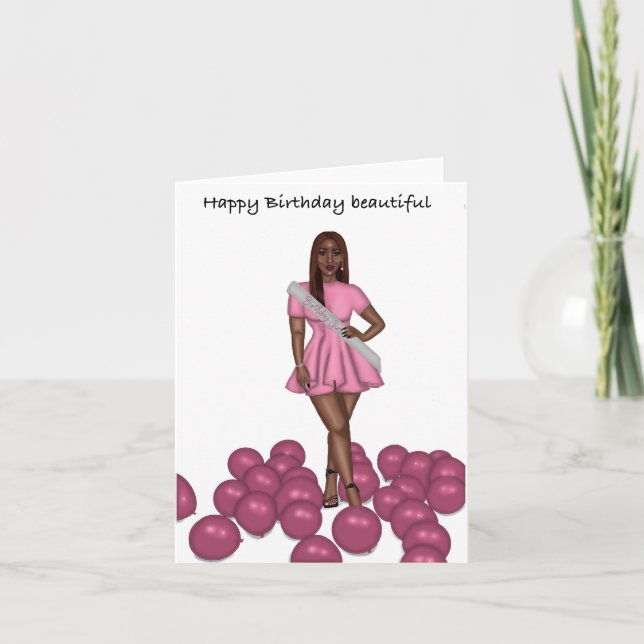 Pink Birthday Card (Front)