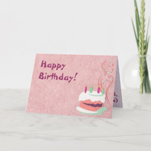 Pink Birthday Card