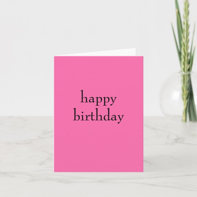 Pink Birthday Card (Front)