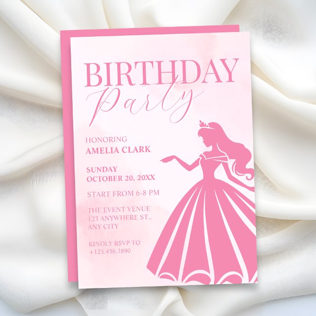 Pink birthday invitation (Creator Uploaded)