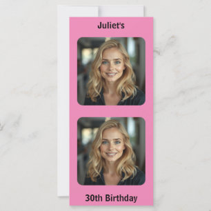 Pink Birthday Wish Card