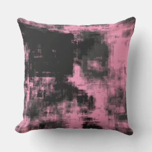 Pink Black and Grey   Cushion