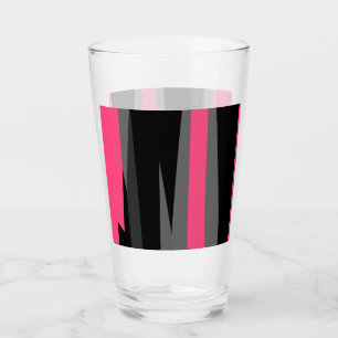 Pink Black and Grey     Glass