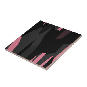 Pink Black and Grey Tile