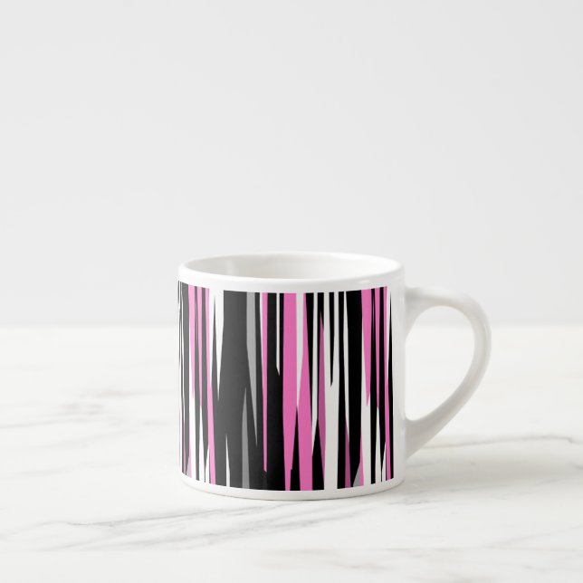 Pink Black and White Espresso Cup (Right)
