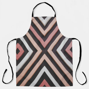 Pink, black, and white wall apron