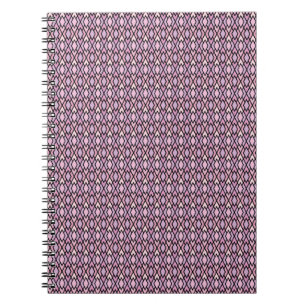 Pink & Black Argyle Spiral Notebook