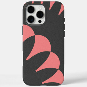 Pink & Black Artistic Abstract iPhone 16 Pro Max Case