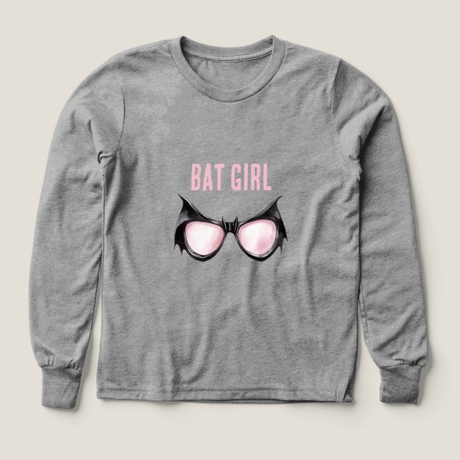 Pink Black Bat Girl Glasses (Design Front)