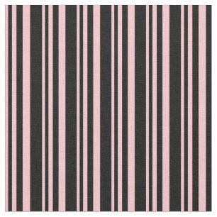 Pink & Black Coloured Pattern Fabric