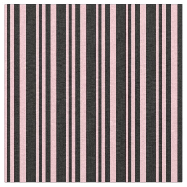 Pink & Black Coloured Pattern Fabric (Close Up)