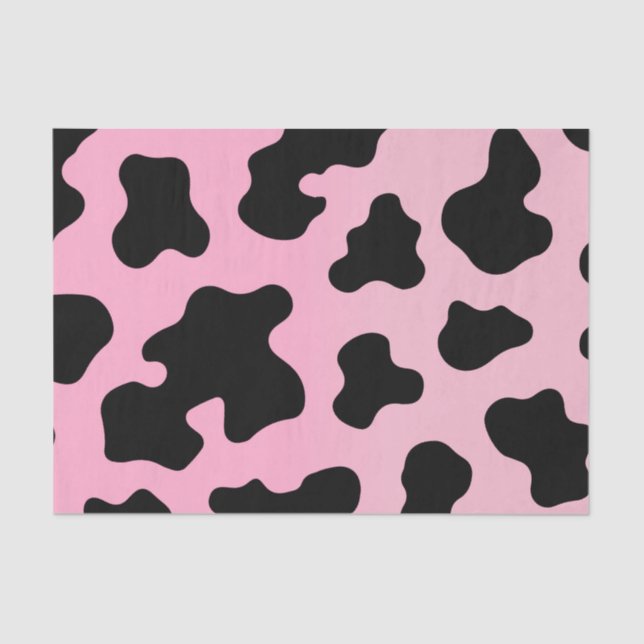 Pink & Black Cowgirl Last Rodeo Bachelorette  Tissue Paper (Front)