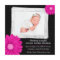 Pink Black Daisy Girl Photo Birth Announcement