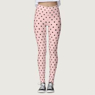 Pink & Black Dots Leggings