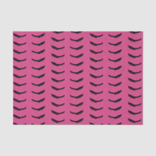 Pink Black Eyelashes Glam Birthday Tissue Paper