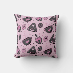 Pink & Black Gothic Cushion