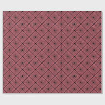 Pink & Black Gothic Spider Web Diamond Pattern