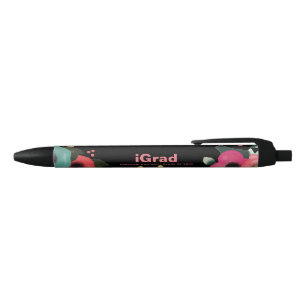 Pink & Black Graduation Party Custom Favour Pens