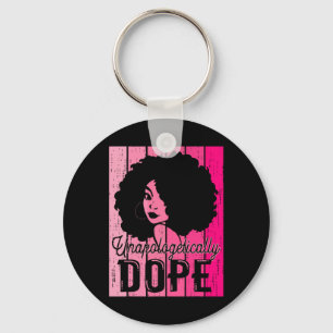 Pink Black History Month Unapologetically Addictiv Key Ring