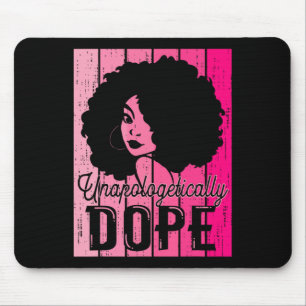 Pink Black History Month Unapologetically Addictiv Mouse Pad