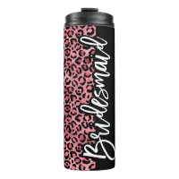 Pink & Black Leopard Print Bridesmaid Bachelorette