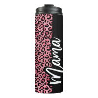 Pink & Black Leopard Print Mama