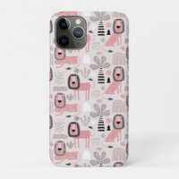 Pink Black Lions Boho Rainbows