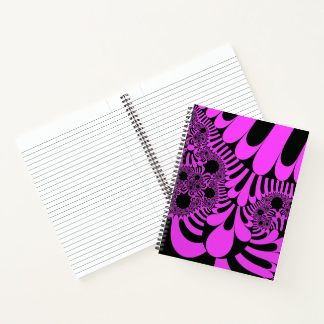 Pink Black Mod Spiral Notebook (Inside)