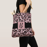 Pink & Black Painted Cheetah Leopard Print Spots