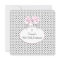 Pink Black Polka Dot Cross Girls First Communion