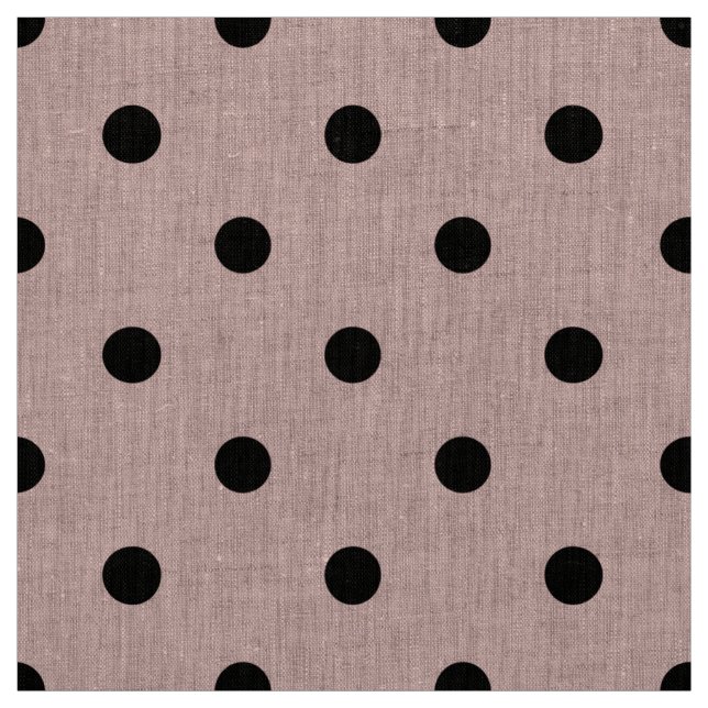 Pink black polka dot fabric (Swatch)