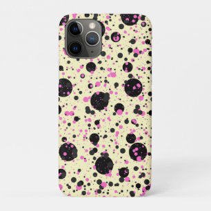 Pink & Black Polka Dot Glam Pattern Case-Mate iPhone Case