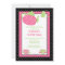 Pink & Black Tea Party Birthday Party Invitation