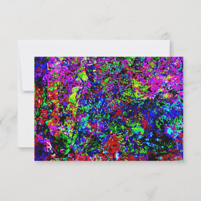 Pink blast abstract invitation,Delighfull abstract Invitation (Front)