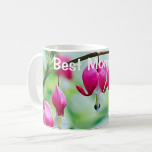 Pink Bleeding heart Flower Best Mum Ever Coffee Mug