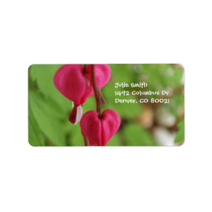 Pink Bleeding Hearts Label