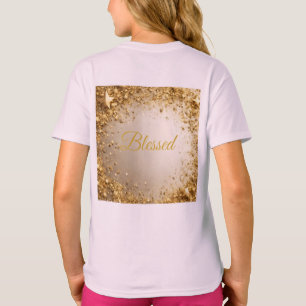 Pink Blessed T-Shirt Girls