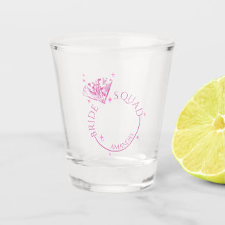 Pink Bling Diamond Bachelorette Party Shot Glass