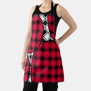 Pink Blob Harlequin  Apron